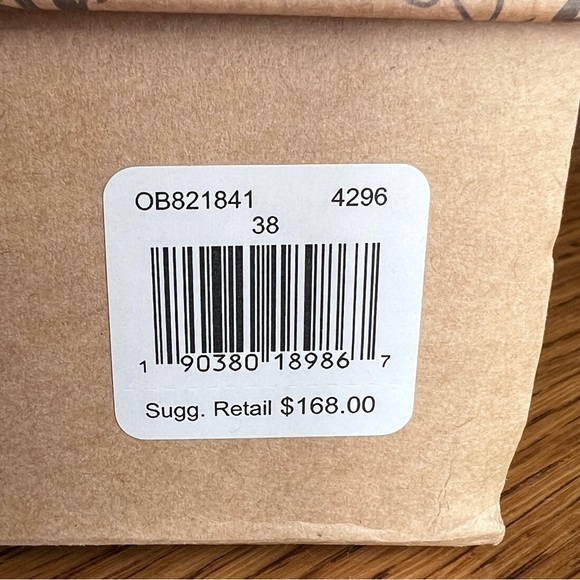 ⭐️ NEW NWT Free People Mont Blanc Asymmetrical Sandal in Denim Size 38/ 7.5 BOX - Picture 12 of 14